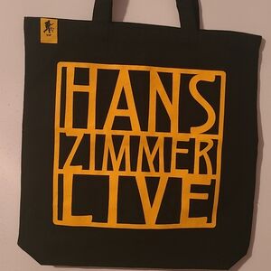 Hans Zimmer Live Yellow and Black Tote Bag Used Good Condition